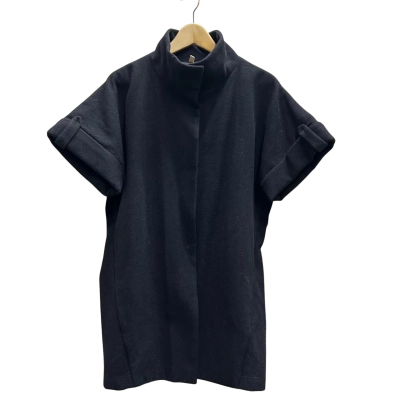 SADIE Wool Blend Short Sleeve Long Line Button Through Coverall / Coat in Size 10
