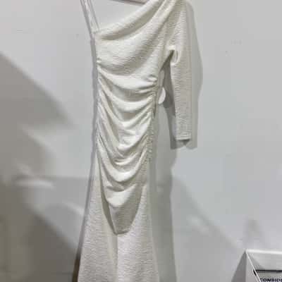 Sheike Ashley Dress Womens  Size 6 White RRP $169.99