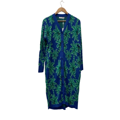 Haven Miami Cardigan Long Sleeve Dress Size L / M Black  / Blue / Green 