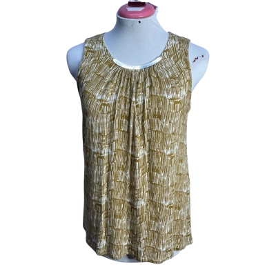 H&M Womens  Size XS Singlet Top Brown / White 