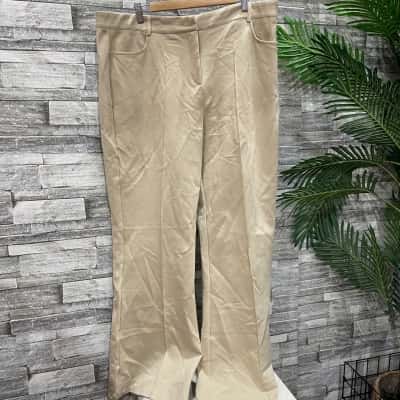  Iris Maxi Women's  Size 22 Flared Pants Beige 