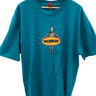 Worship Mens  Size XXL Short Sleeve T-shirt Green 