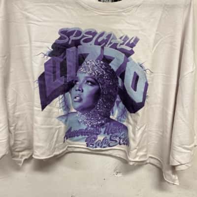 Lizzo Womens  Size XL T-shirts White 