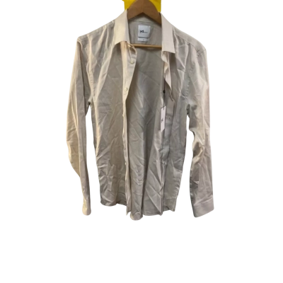 BNWT Yd. Mens  Size M Business Shirt Natural RRP $89.99