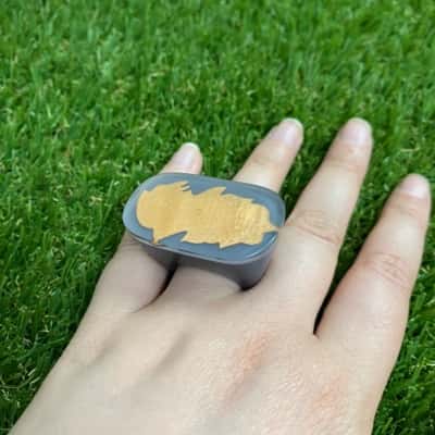  Womens Unique Chunky Abstract Ring