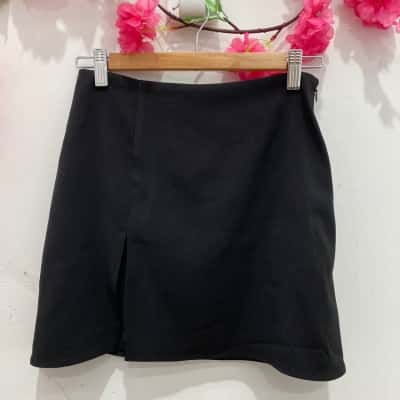 Perfect Stranger Womens High Waist Mini Skirt Size 6 Black  