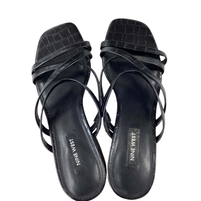 Nine West Womens Size 7.5 Amazing condition black heels