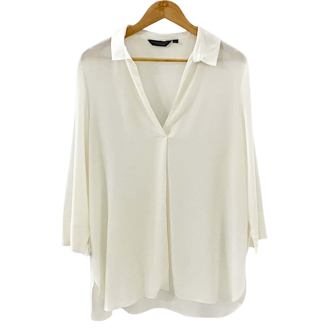 Dorothy Perkins Womens Size 12 Cream Long Sleeve Top(s)