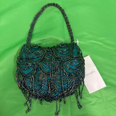 Principle Women's Vintage-Style Beaded Evening Handbag 