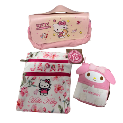 Bundle of Hello Kitty and My Melody Bags/Purses