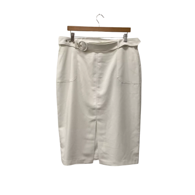 David Lawrence Womens  Size 16 Midi /Chantal Skirt Ivory 