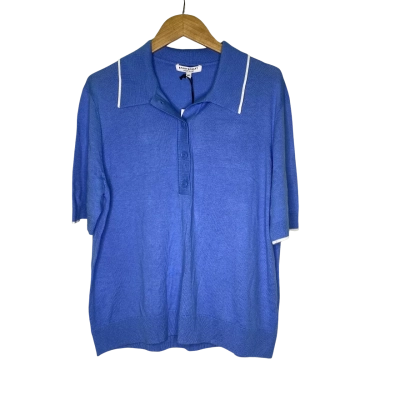Sportscraft Womens  Size XXL Polo Shirt Blue / White 