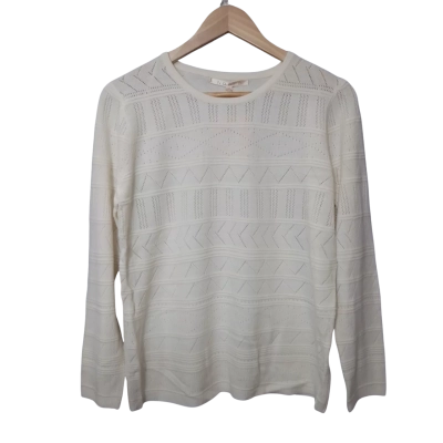 Noni B Women's Size S Ivory Knit Jumper 