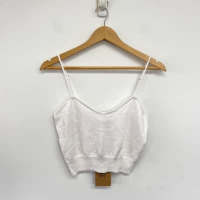 Dricoper Ecru Marcia Knit Tank Top  Size L 