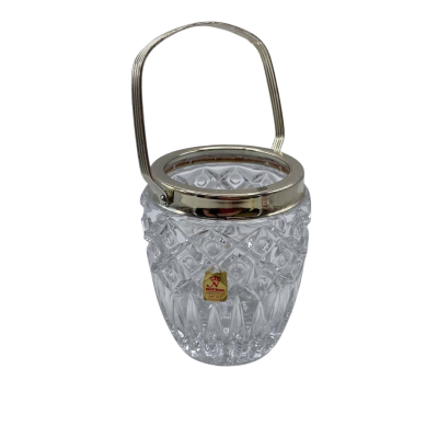 Vintage Nachtmann Bleikristall Lead Crystal Ice Bucket 14cm CUBES