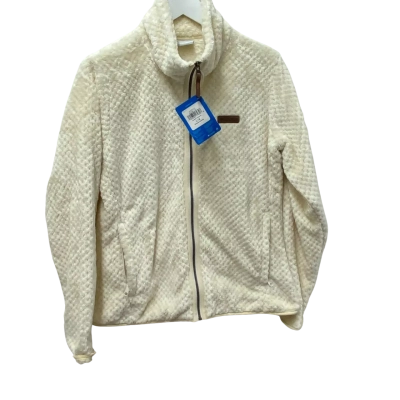 Columbia Womens  Size L Fleece Fluffy Jacket Cream 