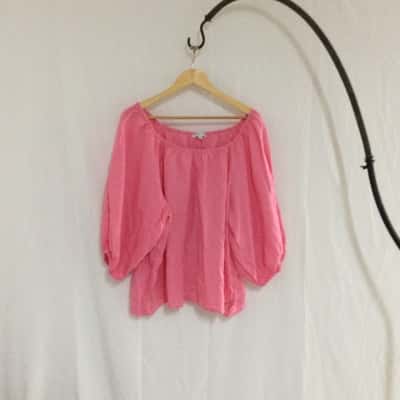 Grae Line  Women's  Size 16 Short Sleeve Top Pink  