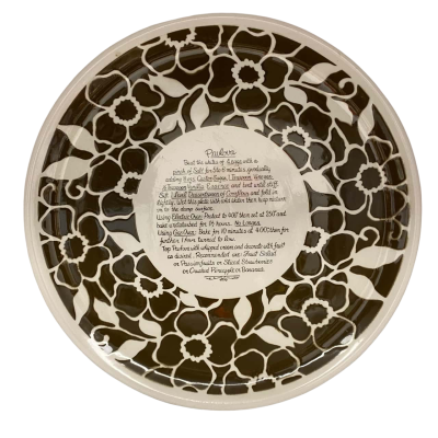 Vintage  31 cm Pavlova Recipe Plate     Office