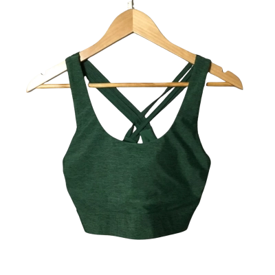 Lorna Jane Cropped Sports Top Size M Green 