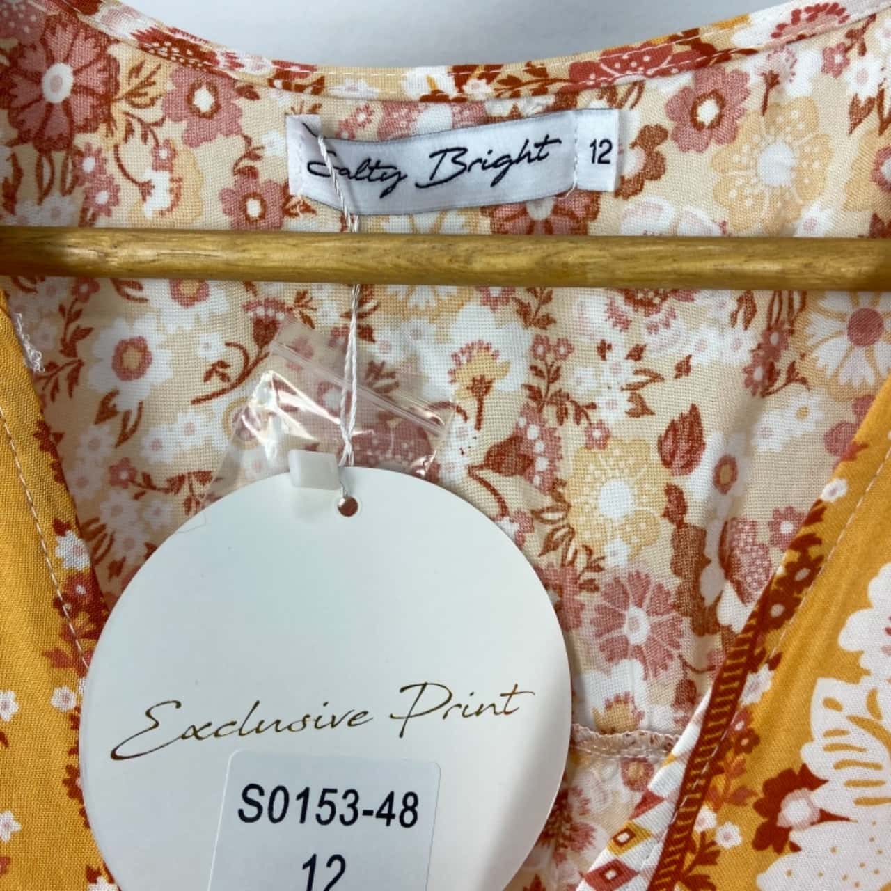 Salty Bright Womens Size 12 Boho Print Mini Dress(s)