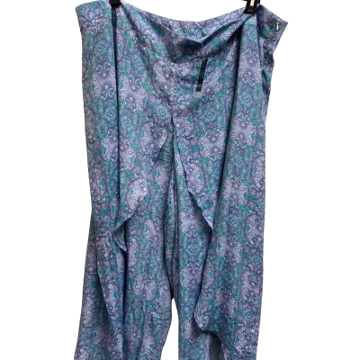 beme Womens  Size 24 Casual Pants Blue / Green / White 