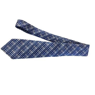 Hugo BOSS Bright Blue & White Patterned Tie BNWT
