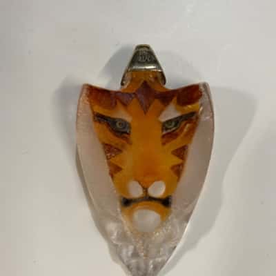 Tiger Crystal Silver Pendant