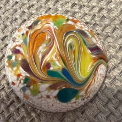  Artisan Art Glass on metal Brooch