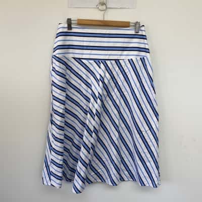 Commonry  Chamber Striped Midi Skirt  Size 10 