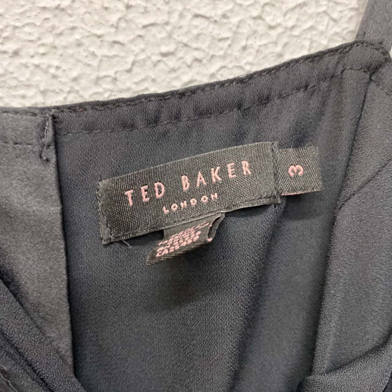 Ted Baker Women’s Size 3 Party Dress Black / Floral (s)