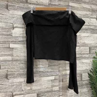  Womens Size 16 Off-the-shoulder Top Black  