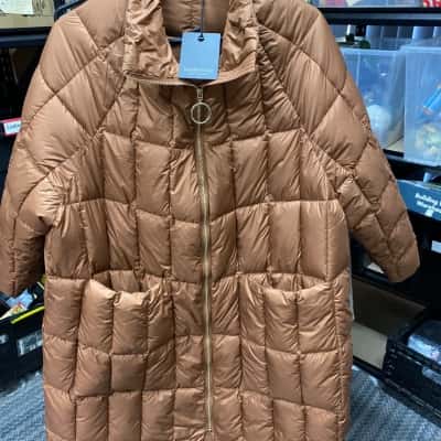 Brave + True Womens  Size XL full length Puffer Jacket Brown 