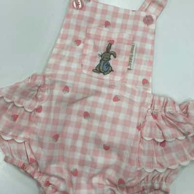 Peter Rabbit Kids  (13) Size 6-12m Pink Romper 