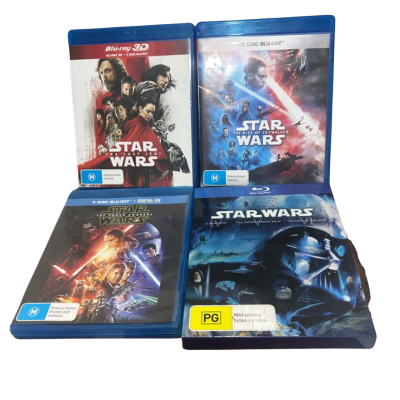 Star Wars Blu-Ray DvD Bundle 
