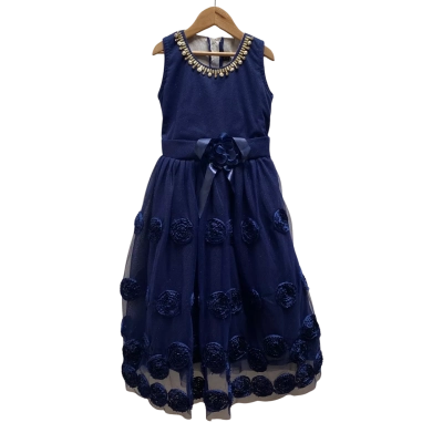 Unbranded Girls Formal Navy Dress Size 28