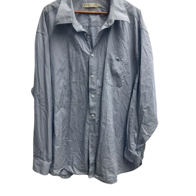 R.M. Williams Mens  Size XXXL to XXXXL Long Sleeve Shirt Blue / Navy Blue / Striped / White 
