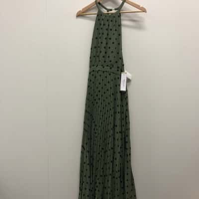 Forever New Womens  Size 14 Maxi Dress Green / Polka Dot BNWT$179