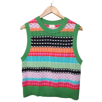Gorman Women's Size 10 Multicoloured Knit Sweater Vest 