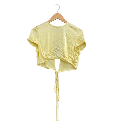 Bardot Womens Mariyah Top Size 10 Canary Yellow 