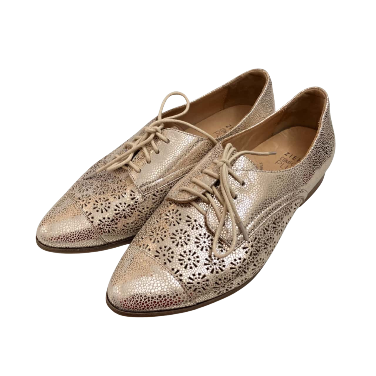 Ziera Womens Size 40 Gold Shoes(s)