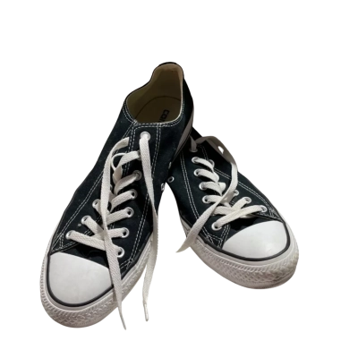 Converse All Star Unisex Size 11 Lace-up Black & White Sneakers 