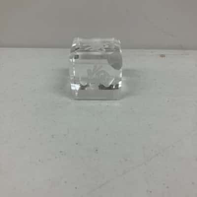 Crystal Paperweight W/Kanji Characters (Luck, Prosperity & Longevity)