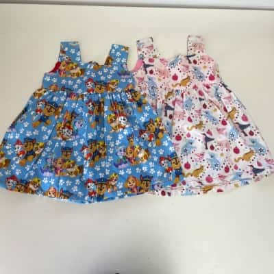 Something Sweet Paw Patrol And Koala Pattern Handmade Dresses  Size Newborn/1 