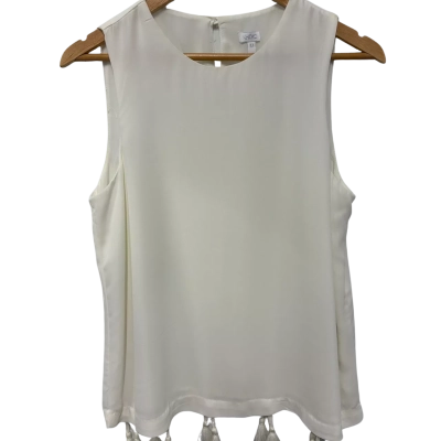 Khoko Womens  Size 10 Sleeveless Top Cream 