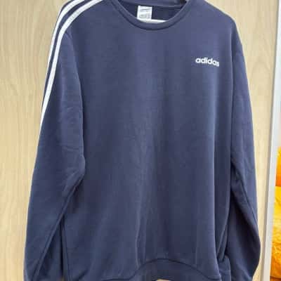 Adidas Mens  Size XL Crew Neck Jumper Navy box 3 Blue 