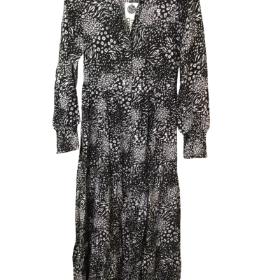  Womens  Size 1 Casual Dress Animal print / Black  