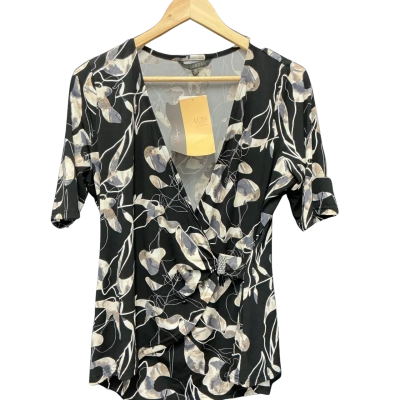 Liz Jordan Womens  Size 12 Beige / Black  / Brown / Grey Top RRP $149.99