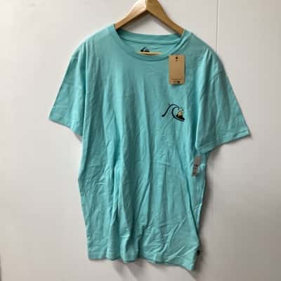 Quicksilver Mens  Size L Short Sleeve T-shirt Teal C