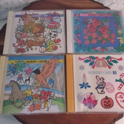 Vintage JANOME Sewing Machine Memory Cards 4 pack: Series 2 - 5