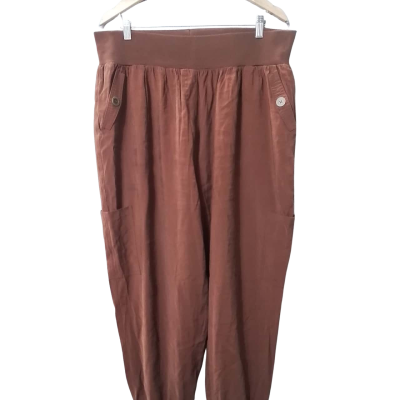 City Chic Womens Size M Ankle Length Pants / Wide Leg Pants Brown 